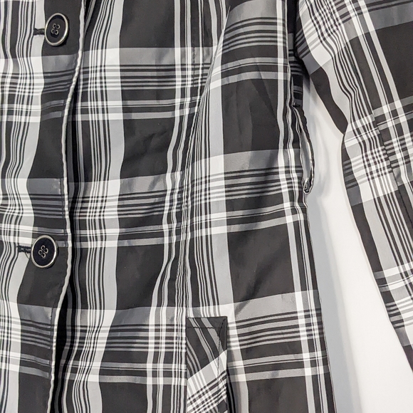Tommy Hilfiger Tartan Rain Jacket Brand New, Black & White - Picture 5 of 8